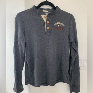 Abercrombie Kids Gray Henley Boys size XL